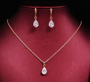 Wedding CZ Crystal Jewelry Sets for Women