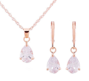 Wedding CZ Crystal Jewelry Sets for Women